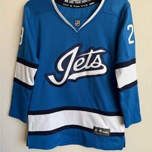 Women’s XS Blue Fanatics NHL Winnipeg Jets Athletic Long Sleeve Hockey Jersey